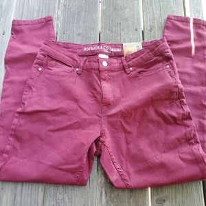 Roebuck and Co Maroon Jegging Jeans